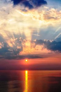 Sunset Rays Heaven Sicily Sunshine Sky Glow Beautiful Clouds Island Sea Breathtaking Wallpaper Gallery